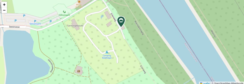 Situationsplan des Campingplatzes