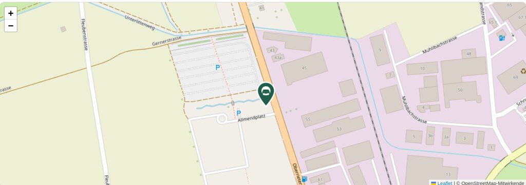 Situationsplan des Campingplatzes