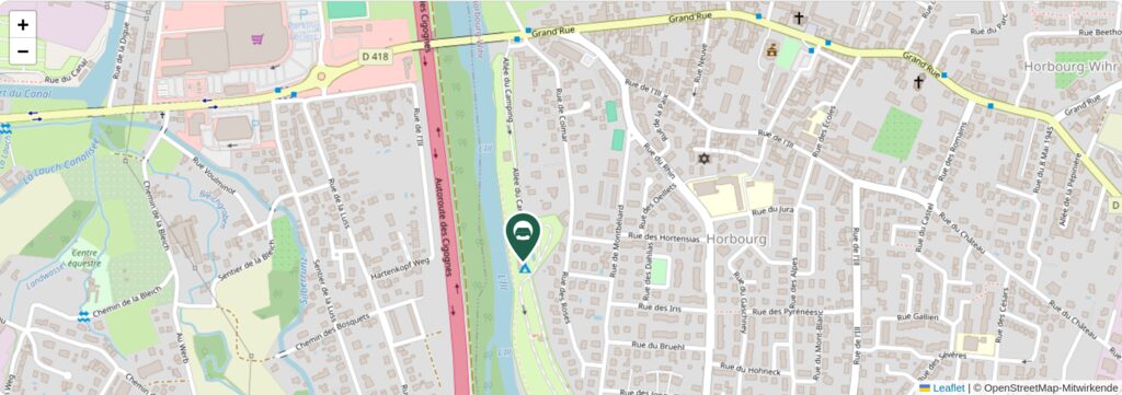 Situationsplan des Campingplatzes