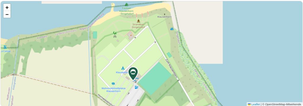 Situationsplan des Campingplatzes