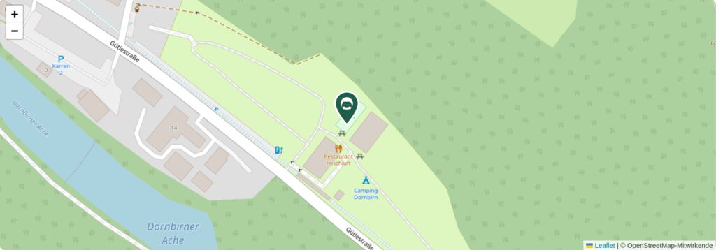 Situationsplan des Campingplatzes