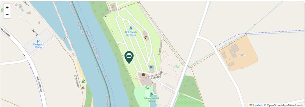 Situationsplan des Campingplatzes