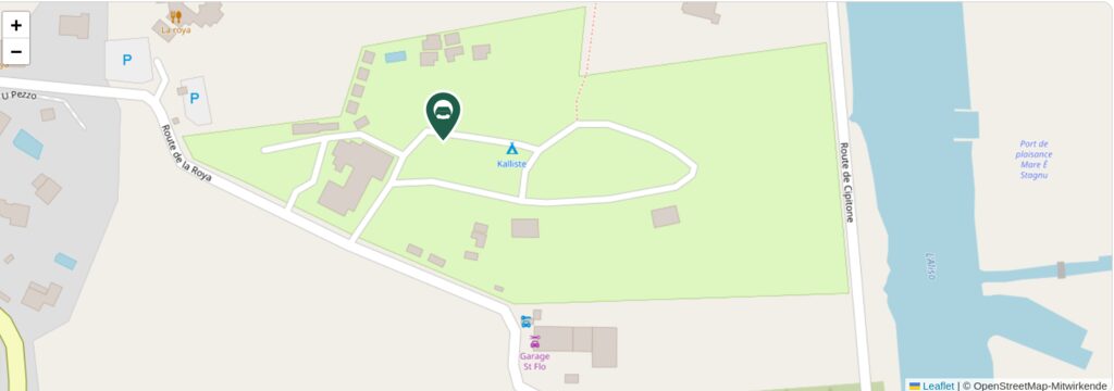 Situationsplan des Campingplatzes