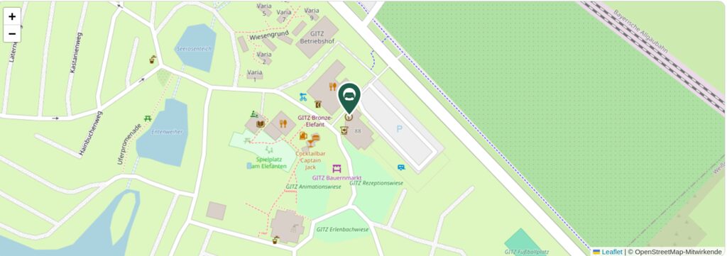 Situationsplan des Campingplatzes