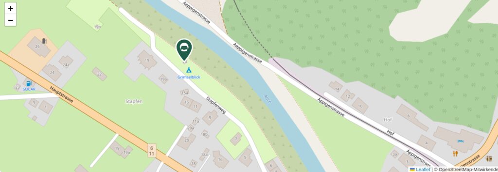 Situationsplan des Campingplatzes