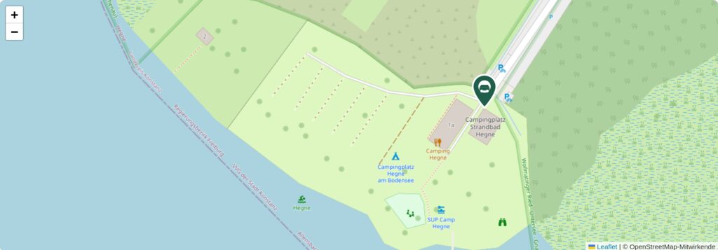 Situationsplan des Campingplatzes