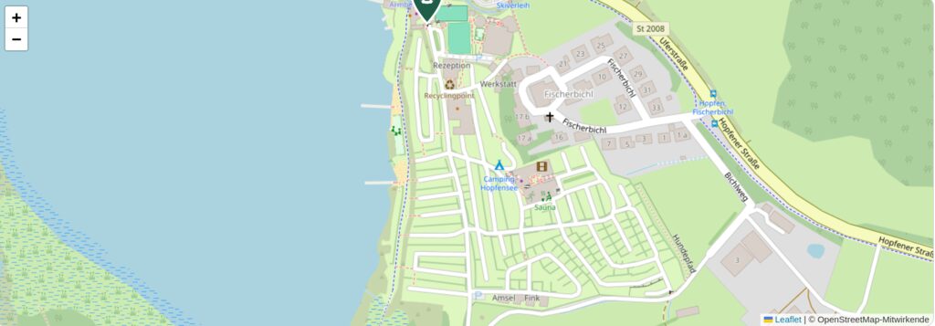 Situationsplan des Campingplatzes