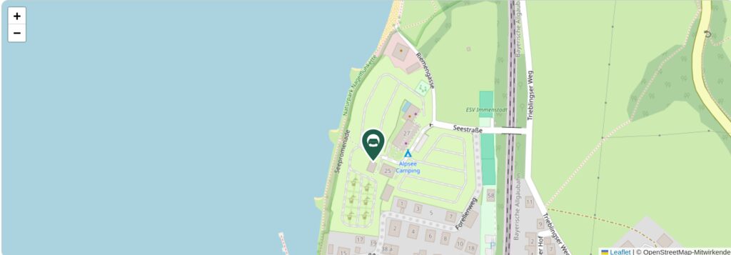 Situationsplan des Campingplatzes