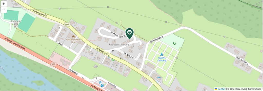 Situationsplan des Campingplatzes
