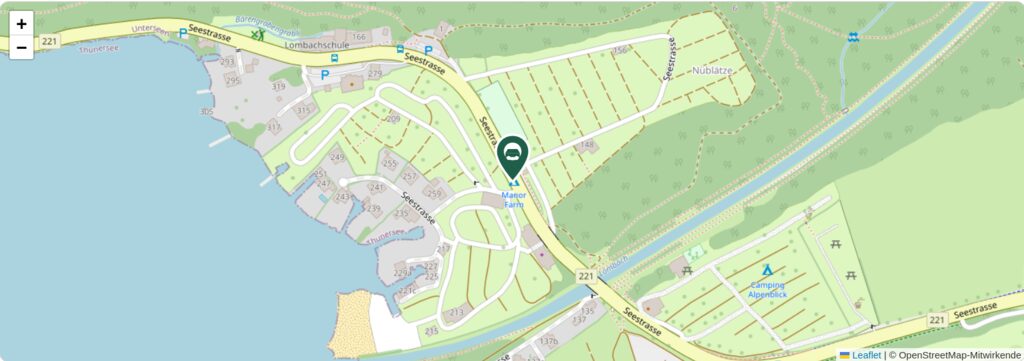 Situationsplan des Campingplatzes