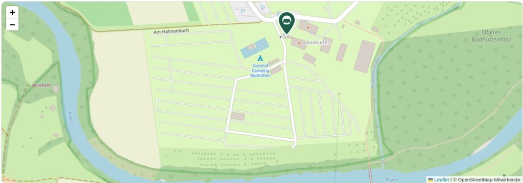 Situationsplan des Campingplatzes