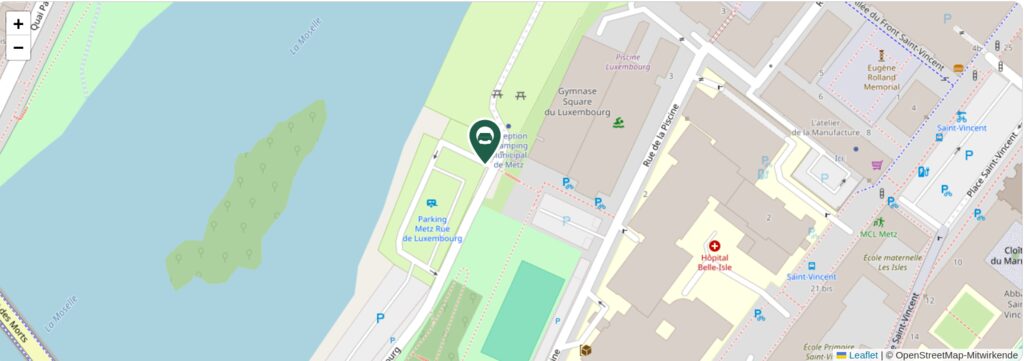 Situationsplan des Campingplatzes