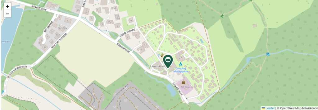 Situationsplan des Campingplatzes