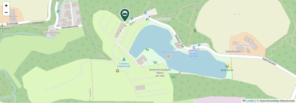 Situationsplan des Campingplatzes