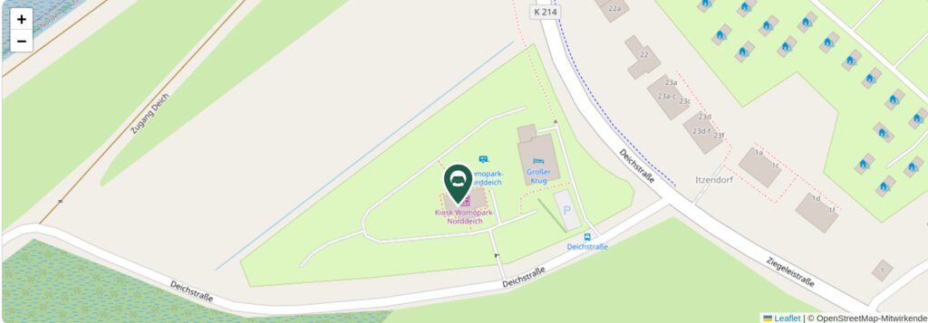 Situationsplan des Campingplatzes