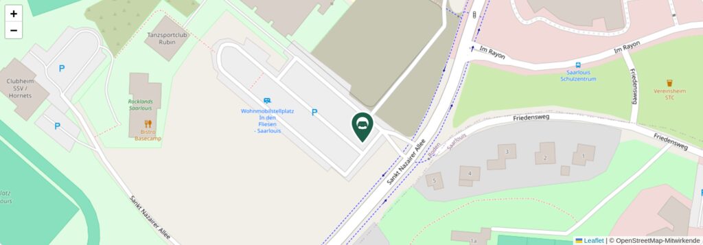 Situationsplan des Campingplatzes