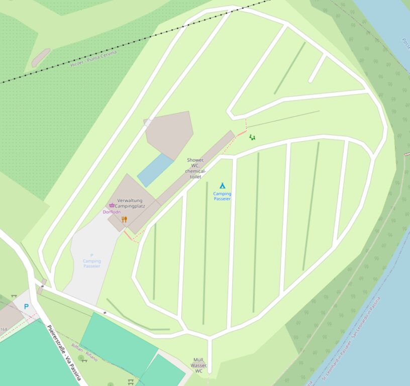 Situationsplan des Campingplatzes
