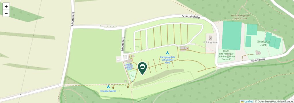 Situationsplan des Campingplatzes