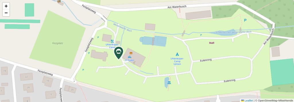 Situationsplan des Campingplatzes