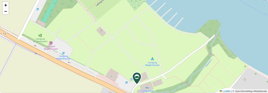 Situationsplan des Campingplatzes
