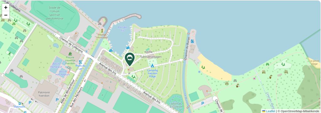 Situationsplan des Campingplatzes